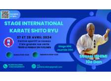 STAGE INTERNATIONAL KARATE SHITO RYU 27 ET 28 AVRIL 2024