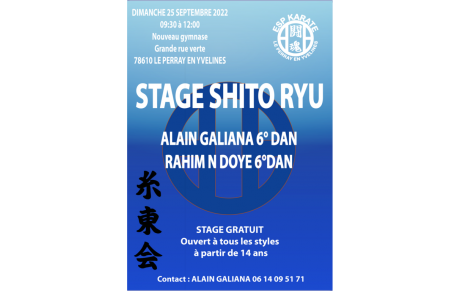 STAGE KARATE SHITO RYU